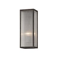 Tisoni 1-Light Exterior Wall Sconce in French Iron