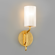 Troy Juniper Bathroom Vanity Light in Textured Gold Leaf