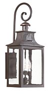Troy Newton 3 Light 27 Inch Outdoor Wall Light in Old Bronze