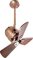 Bianca Direcional 3-Speed AC 16" Ceiling Fan in Polished Copper with Mahogany blades