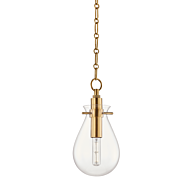 Hudson Valley Ivy by Becki Owens Pendant Light in Aged Brass
