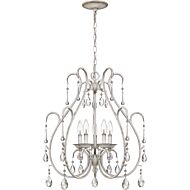 Quoizel Blanca 5 Light 25 Inch Transitional Chandelier in Antique White