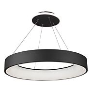 Lazio Collection Integrated LED Chandelier in Black