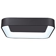 Lazio Collection Integrated LED Flush Mount in Black