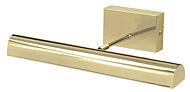 House of Troy Battery Operated Classic LED 14 Inch Polished Brass Picture Light