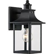 Quoizel Chancellor 6 Inch Outdoor Wall Lantern in Mystic Black