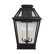 Falmouth 4 Light Outdoor Wall Light in Dark Weathered Zinc by Chapman & Myers