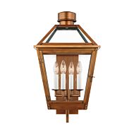 Hyannis 4-Light Lantern in Natural Copper