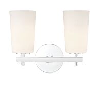 Colton 2-Light Wall Mount in Polished Chrome