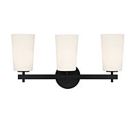 Colton 3-Light Wall Mount in Black