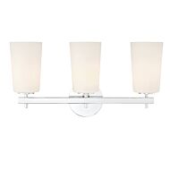 Colton 3-Light Wall Mount in Polished Chrome