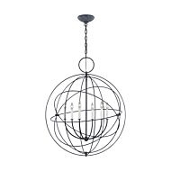 Bayberry 6 Light Pendant Light in Weathered Galvanized by Chapman & Myers