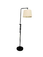 Crown Point 1-Light Floor Lamp in Black