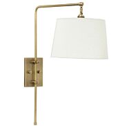 House of Troy Crown Point 18 Inch Wall Swing Lamp in Antique Brass
