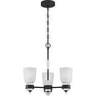Quoizel Conrad 3 Light 19 Inch Transitional Chandelier in Brushed Nickel