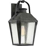 Quoizel Carriage 10 Inch Outdoor Wall Light in Mottled Black