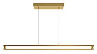 Cass LED Linear Pendant in Gold