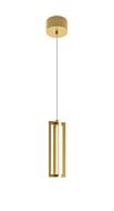 Cass LED Pendant in Gold