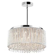 CWI Claire 14 Light Drum Shade Chandelier With Chrome Finish