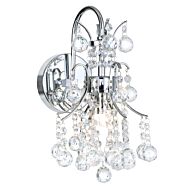CWI Princess 1 Light Wall Sconce With Chrome Finish
