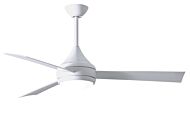 Donaire 3-Speed AC 52" Ceiling Fan w/ Integrated Light Kit in Gloss White with Gloss White blades