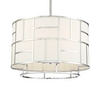 Libby Langdon for Crystorama Danielson 17 Inch Chandelier in Polished Nickel