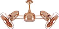 Duplo-Dinamico 3-Speed AC 39" Ceiling Fan in Polished Copper with Polished Copper blades