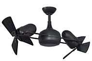 Dagny 3-Speed AC 38" Ceiling Fan in Matte Black with Matte Black blades