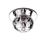 Beauty Spot 1-Light LED Recessed Light Beauty Spot in Clear with Chrome