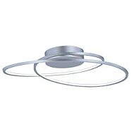 ET2 Cycle 25.25 Inch Flush Mount in Matte Silver