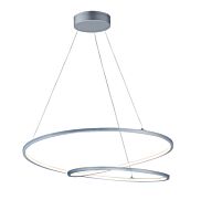 Cycle 1-Light LED Pendant in Matte Silver