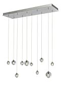 ET2 Harmony 33.75 Inch 10 Light Linear Pendant in Polished Chrome