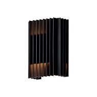 Rampart 2-Light LED Outdoor Wall Sconce in Black