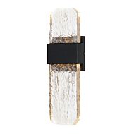 Rune 2-Light LED Outdoor Wall Sconce in Black