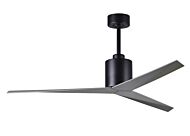 Eliza 6-Speed DC 56" Ceiling Fan in Matte Black with Brushed Nickel blades