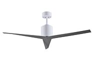 Eliza 6-Speed DC 56" Ceiling Fan in Gloss White with Brushed Nickel blades