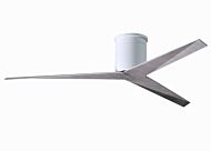 Eliza 6-Speed DC 56" Ceiling Fan in Gloss White with Barn Wood blades