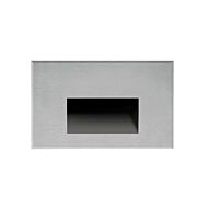 Sonic LED Outdoor Step Light in Brushed Nickel