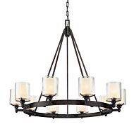 Troy Arcadia 10 Light Chandelier in French Iron