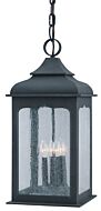 Troy Henry Street 4 Light 23 Inch Pendant Light in Colonial Iron