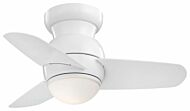 Minka Aire Spacesaver LED 26 Inch Flush Ceiling Fan in White