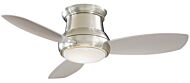 Minka Aire Concept II 44 Inch LED Flush Mount Ceiling Fan in Brushed Nickel