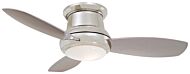 Minka Aire Concept II 44 Inch LED Flush Mount Ceiling Fan in Polished Nickel