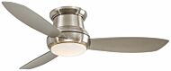 Minka Aire Concept II 52 Inch LED Flush Mount Ceiling Fan in Brushed Nickel