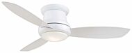 Minka Aire Concept II 52 Inch LED Flush Mount Ceiling Fan in White