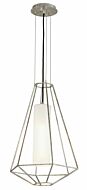 Troy Silhouette 23 Inch Pendant Light in Silver Leaf
