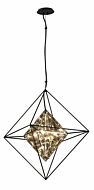 Troy Epic 4 Light 25 Inch Pendant Light in Forged Iron