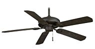 Minka Aire Sundowner 54 Inch Ceiling Fan in Black Iron W/ Aged Iron Accents