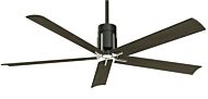 Minka Aire Clean LED  60 Inch Ceiling Fan in Matte Black and Brushed Nickel