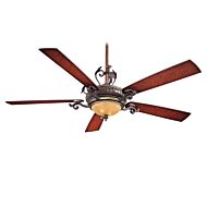 Minka Aire Napoli II 68 Inch Indoor Ceiling Fan in Sterling Walnut